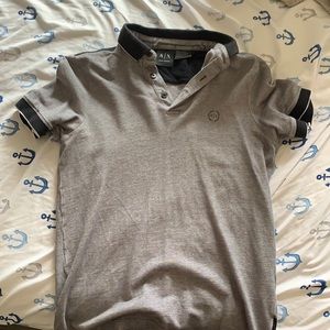 Armani exchange black polo